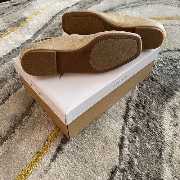 NWT Jessica Simpson Palle Gold Mary Jane Ballet Flats - Picture 7 of 11